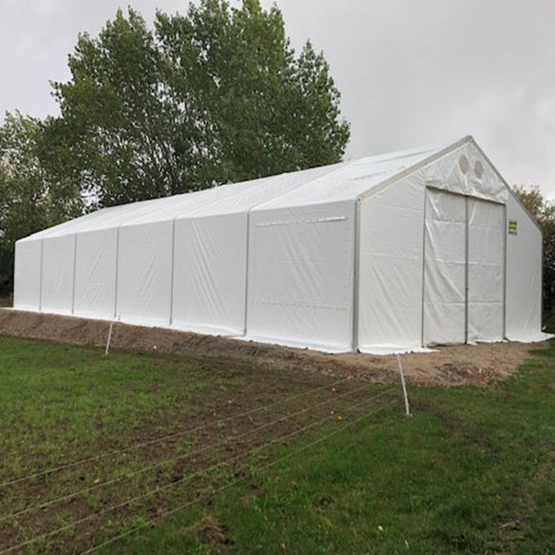 IFRC/ICRC/WFP/IOM standardní ohnivzdorné, UV odolné, stanové mobilní skladovací jednotky (MSU) 10x24m