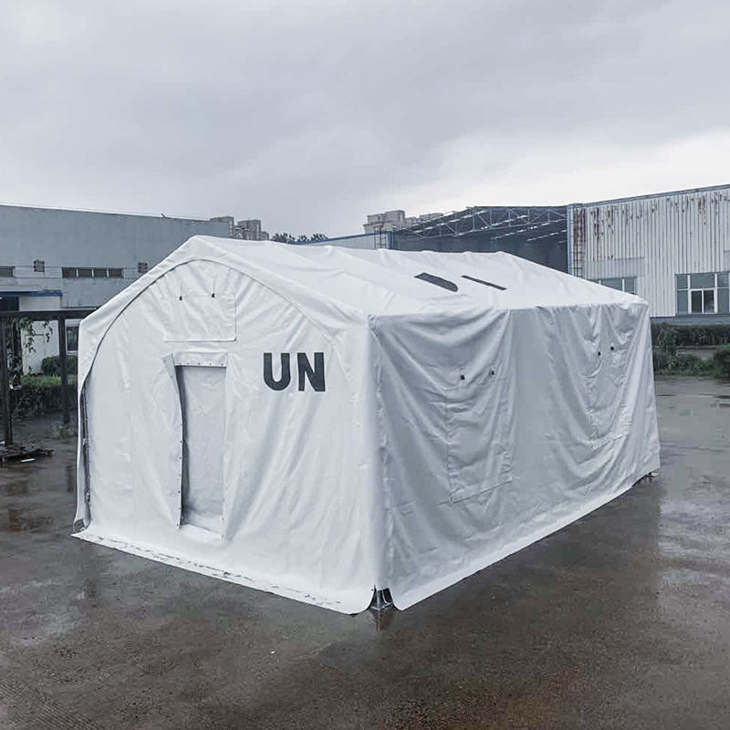 5x7m Typ a Odlehčovací stan s ocelovou rámovou konstrukcí pokrytý membránou