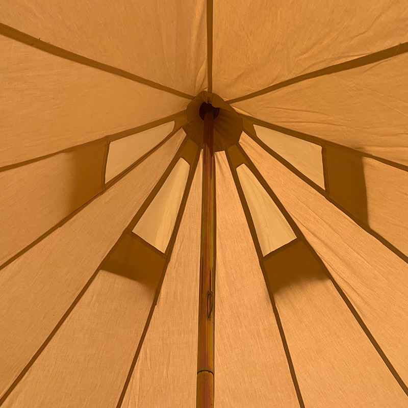 Plátěný stan Bell 4m pro 4 osoby pro rodinné kempování