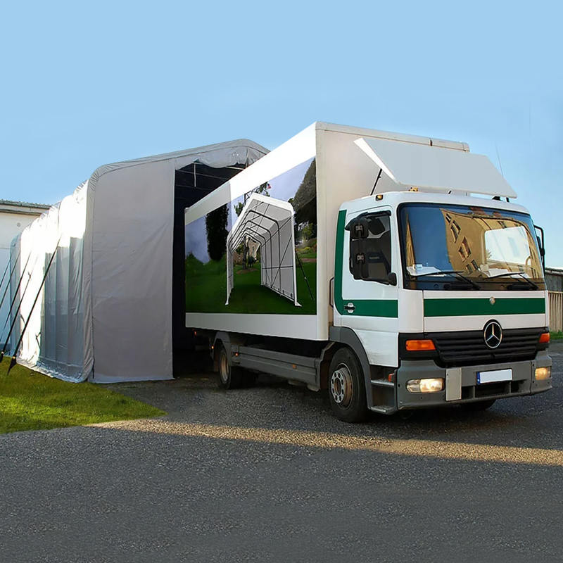 8X12 4m Sideheight Odolný proti UV záření Skladový stínící stan Sluneční přístřešek