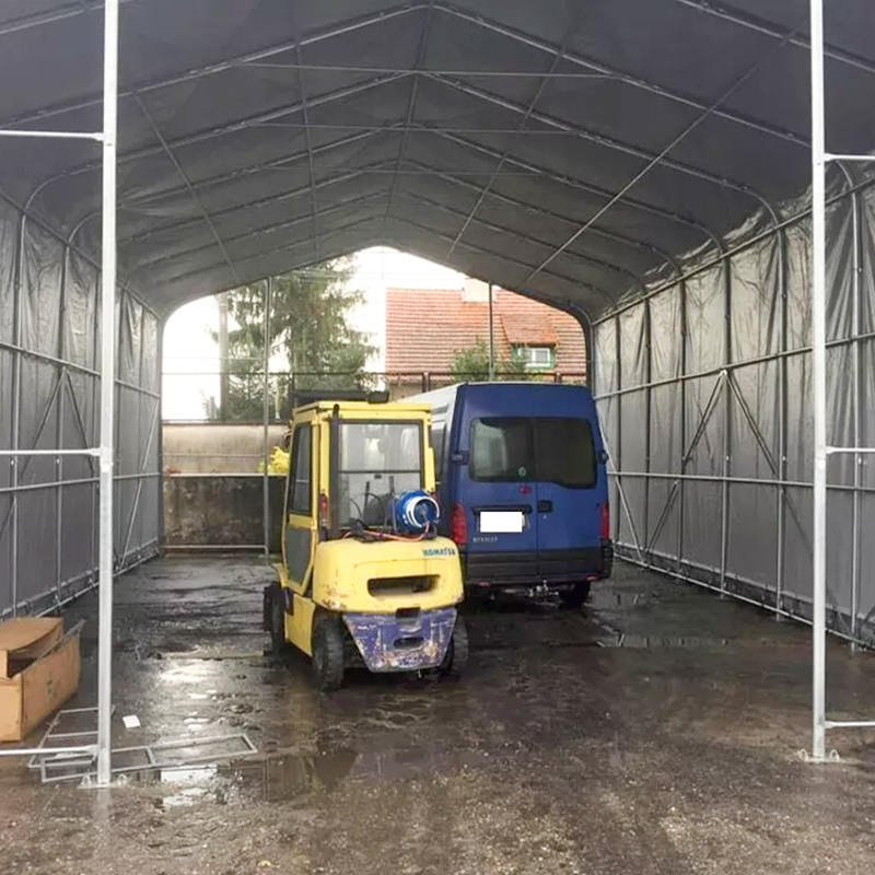 8X12 4m Sideheight Odolný proti UV záření Skladový stínící stan Sluneční přístřešek