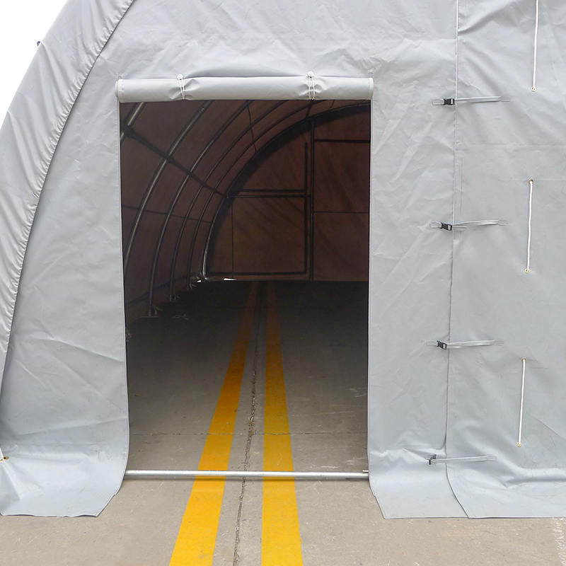 Obloukový úložný stan 9x12mx4,5, předsíň kulatého oblouku