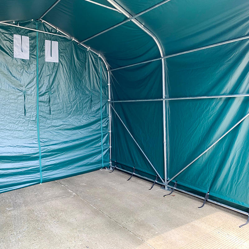 4x4m-2,6m pastvina stínící přístřešek Heavy Duty venkovní skladovací kůlna Corral Shelter