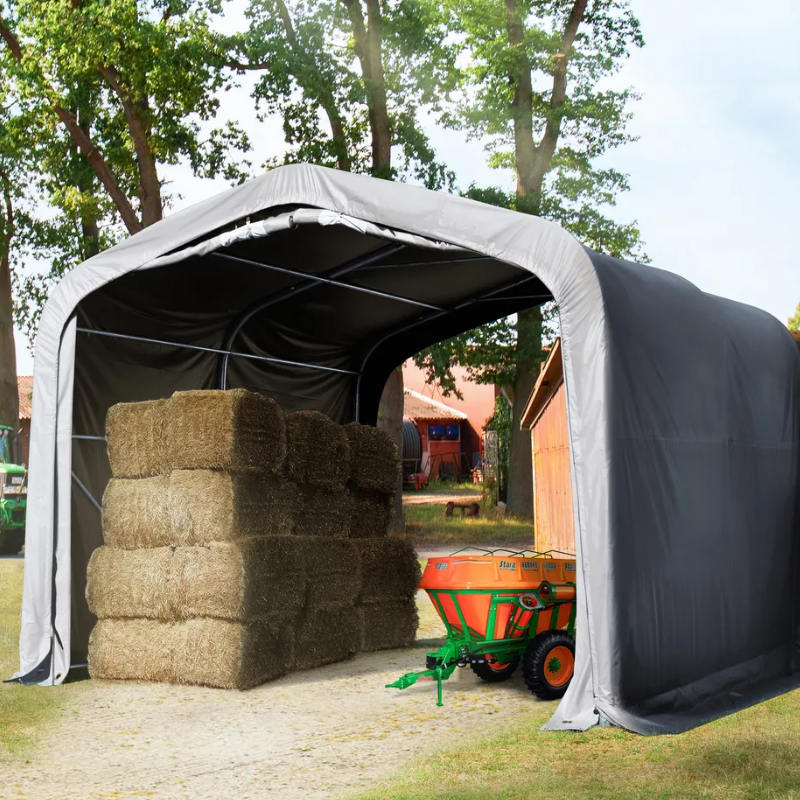 4x4m-2,6m pastvina stínící přístřešek Heavy Duty venkovní skladovací kůlna Corral Shelter