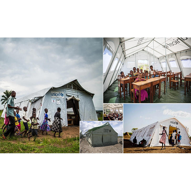 UNICEF Standardní 24m² víceúčelový stan stan s dobrou ventilací