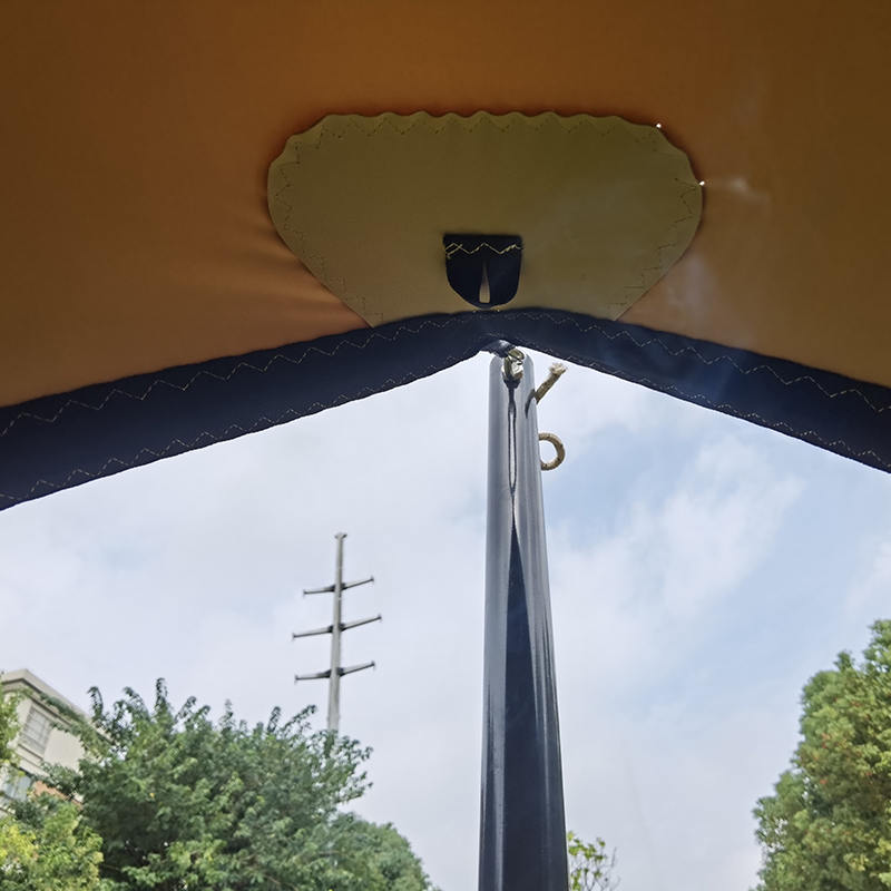 4,5x4,5m Venkovní malý strečový stan s markýzou