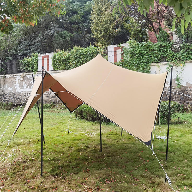 4,5x4,5m Venkovní malý strečový stan s markýzou