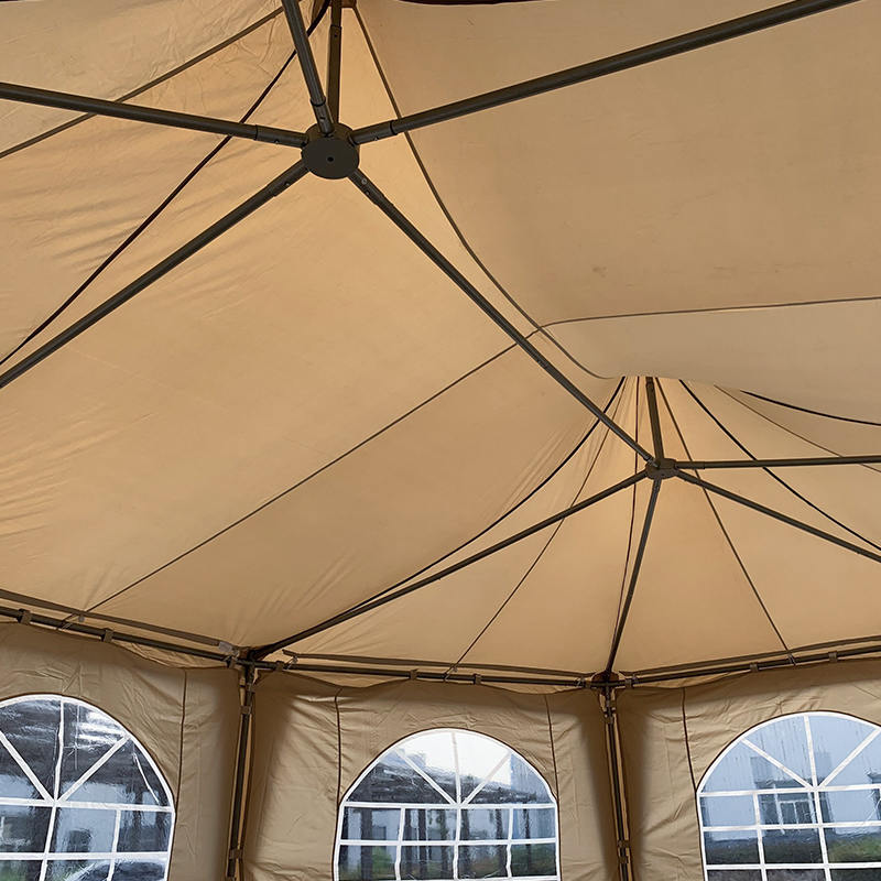 5x6,8m Tradiční osmiboká pagoda Voděodolný PVC Party Pavilion Altánový stan