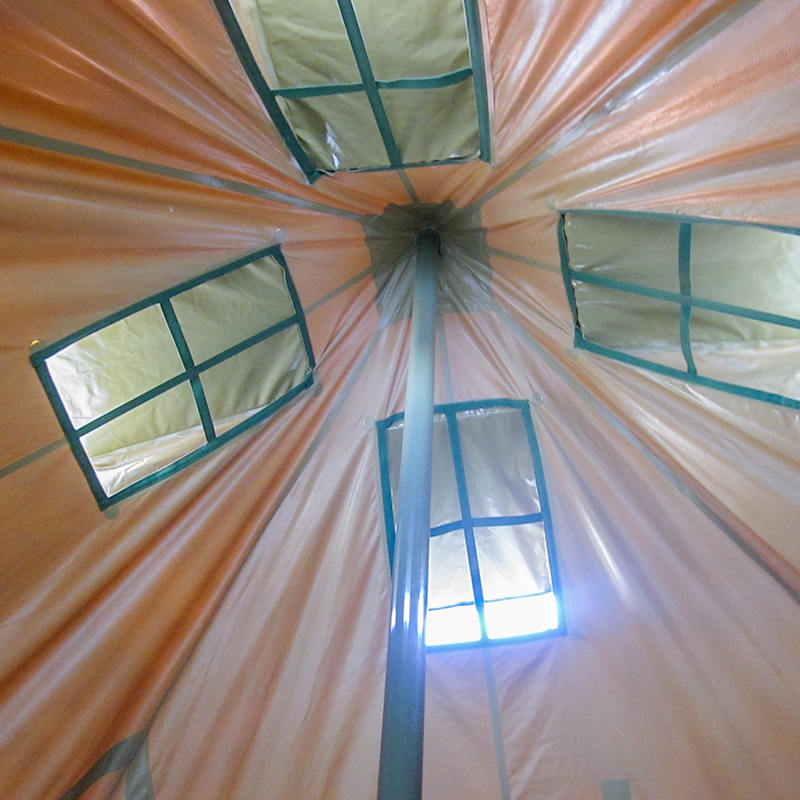 5x5m Plátěný armádní stan pro 8-12 osob Odlehčovací stan při katastrofách