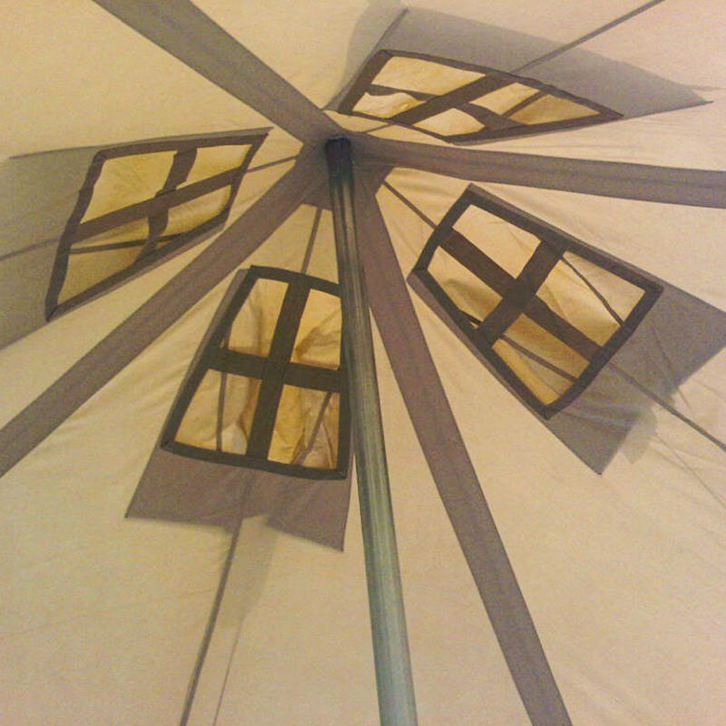 5x5m Plátěný armádní stan pro 8-12 osob Odlehčovací stan při katastrofách