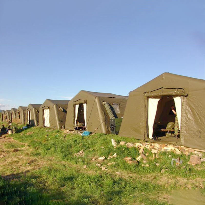 5,6 x 5,15 m víceúčelové malé nízkotlaké nafukovací úkryty s rychlým nasazením