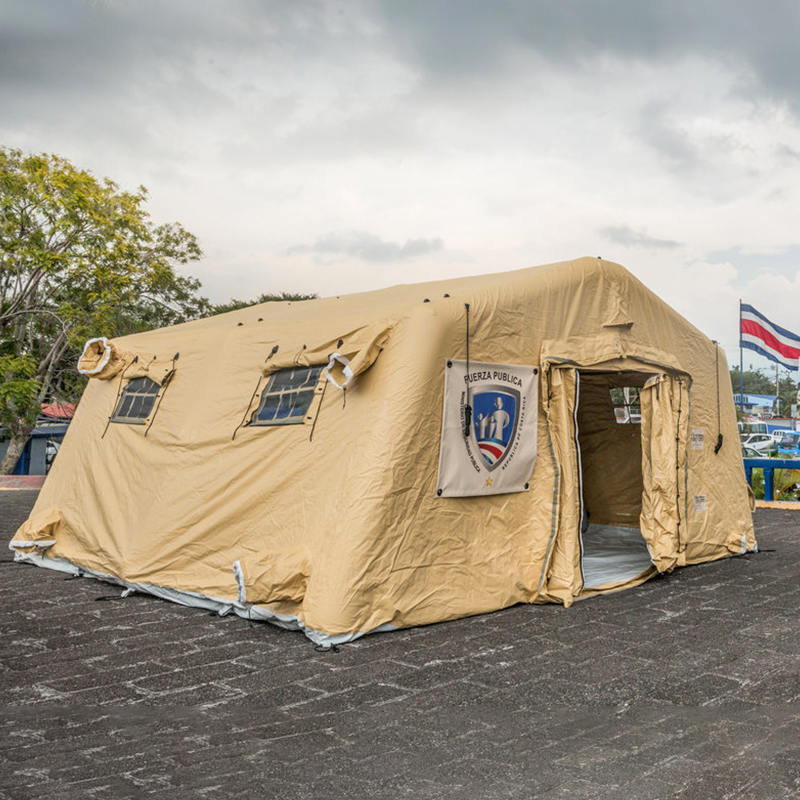 5,6 x 5,15 m víceúčelové malé nízkotlaké nafukovací úkryty s rychlým nasazením