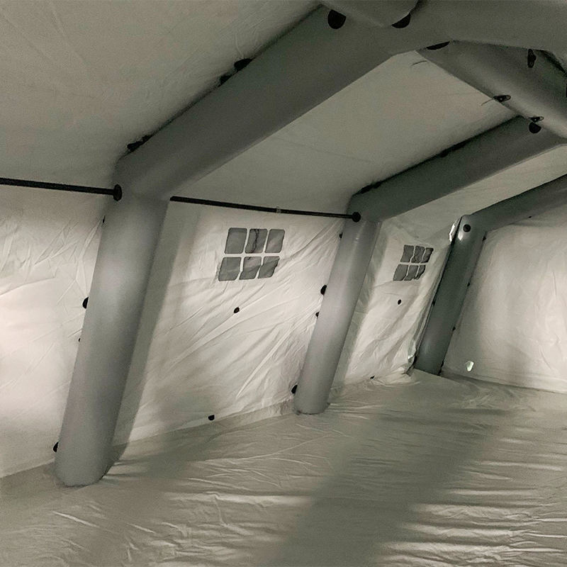 Nízkotlaký 5,6 x 7,55 m víceúčelový středně velký nafukovací stan s rychlým nasazením