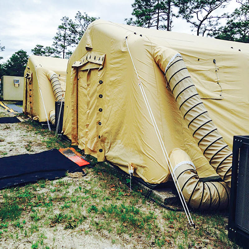Nízkotlaký 5,6 x 7,55 m víceúčelový středně velký nafukovací stan s rychlým nasazením