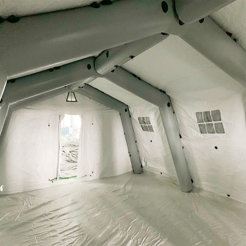 Nízkotlaký 5,6 x 7,55 m víceúčelový středně velký nafukovací stan s rychlým nasazením