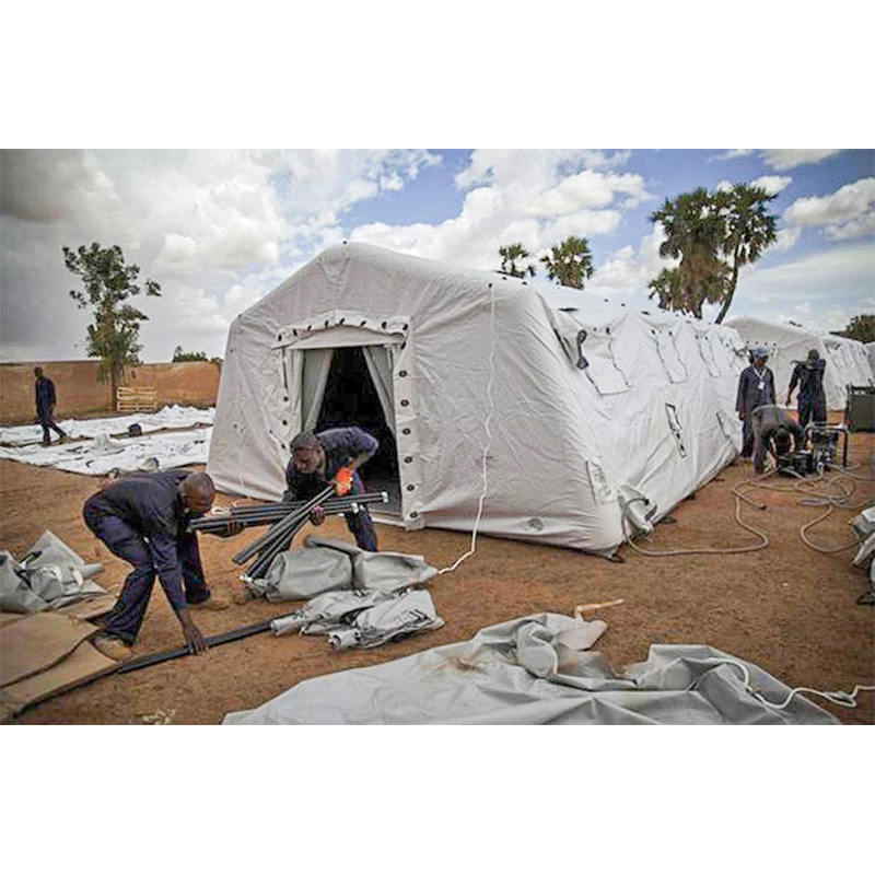 5,6 x 9,95 m Víceúčelový středně rychlý úkryt Nízkotlaký nafukovací stan