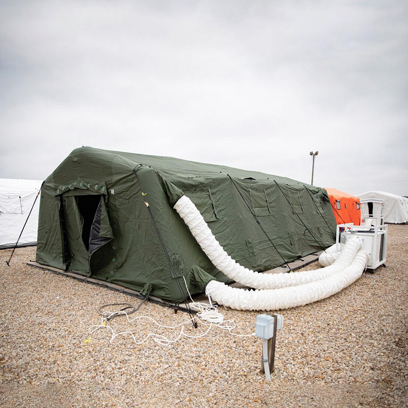 5,6 x 9,95 m Víceúčelový středně rychlý úkryt Nízkotlaký nafukovací stan
