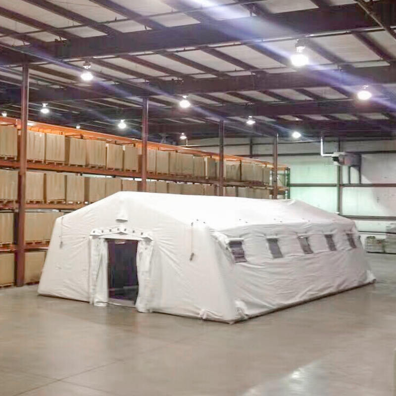 Nízkotlaký 5,6 x 12,35 m víceúčelový velký nafukovací vzduchotěsný stan pro rychlé nasazení