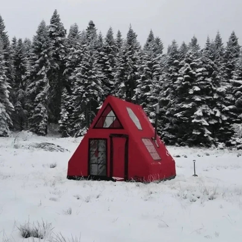 Čtyřsezónní vodotěsný nafukovací vzduchový stan pro 8-10 osob pro kempování
