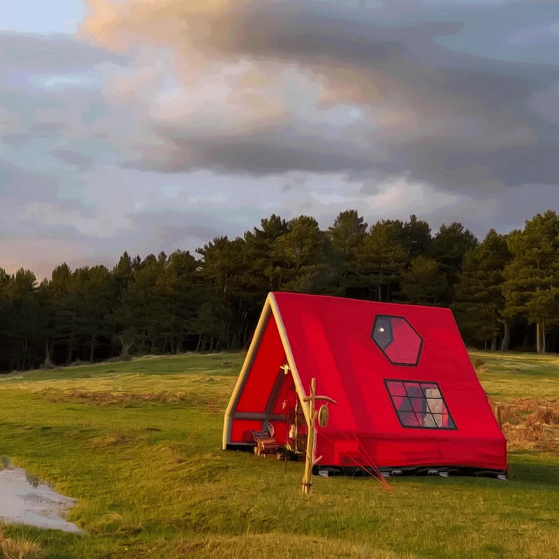 Čtyřsezónní vodotěsný nafukovací vzduchový stan pro 8-10 osob pro kempování