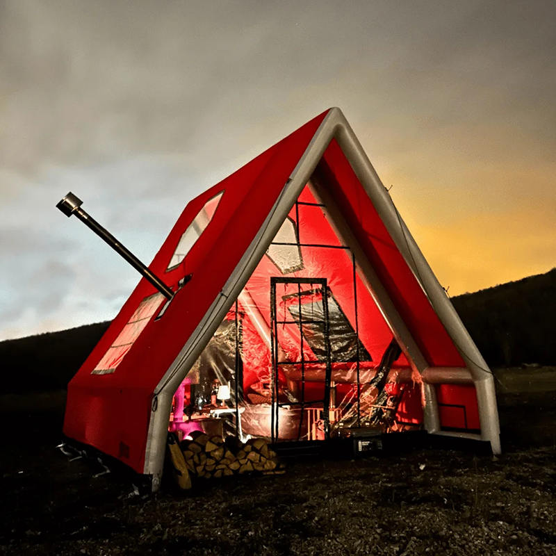 Čtyřsezónní vodotěsný nafukovací vzduchový stan pro 8-10 osob pro kempování