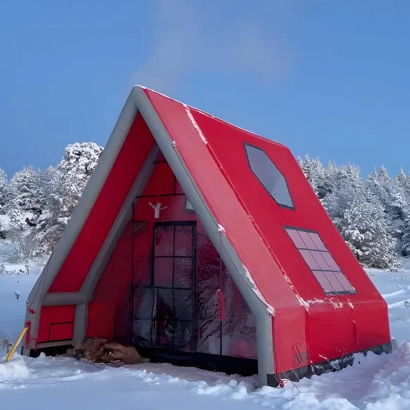 Čtyřsezónní vodotěsný nafukovací vzduchový stan pro 8-10 osob pro kempování