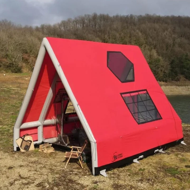 Čtyřsezónní vodotěsný nafukovací vzduchový stan pro 8-10 osob pro kempování