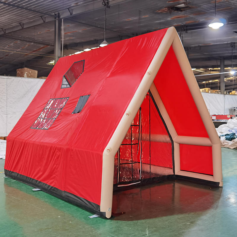 Čtyřsezónní vodotěsný nafukovací vzduchový stan pro 8-10 osob pro kempování