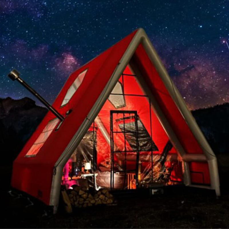 Čtyřsezónní vodotěsný nafukovací vzduchový stan pro 8-10 osob pro kempování